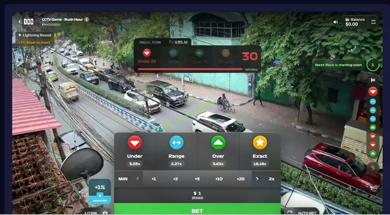 CCTV Rush Hour Jaipur intersection with high vehicle count during peak hours