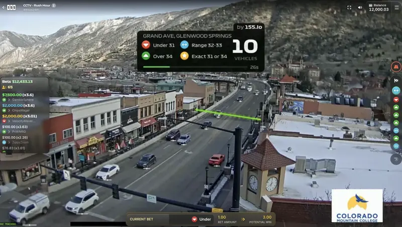 CCTV Rush Hour game overview, live traffic camera prediction game by 155.io